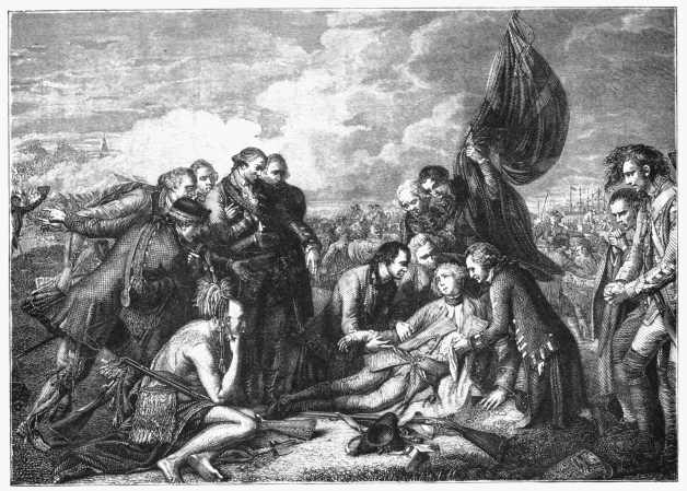 Death of Wolfe. By WEST. In the possession of the Duke
of Westminster.