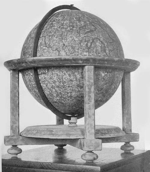 Terrestrial
Globe of Gerhard Mercator, 1541.
