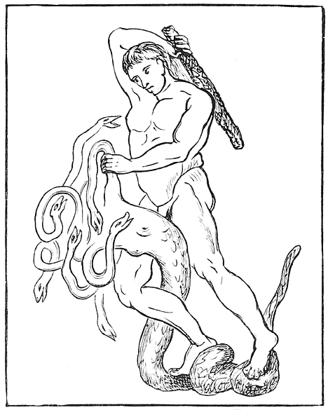 Fig. 6.&mdash;Hercules and the Hydra (Louvre).