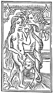 Fig. 1.&mdash;Lilith and Eve (Medi&aelig;val missal).