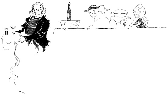 "A feast was spread at a little distance
from the peasants, and wine flowed all day"