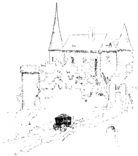 "Guests at Ker-Gu�legaan arrived
with their own horses and carriages"