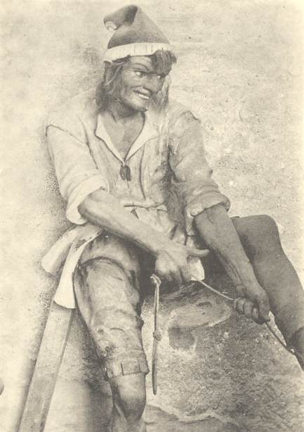 Plate X.  &ldquo;Man in background in the Flagellation
Chapel&rdquo;