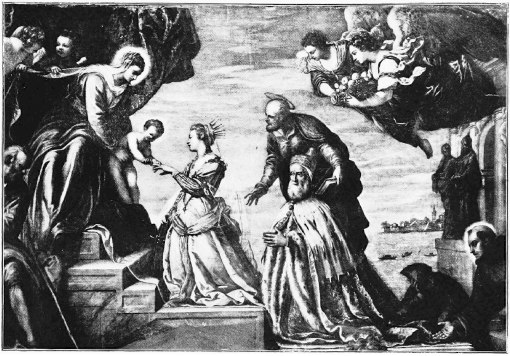 DUCAL PALACE&mdash;THE MARRIAGE OF ST CATHERINE

By Tintoretto