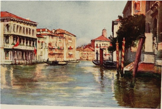GRAND CANAL&mdash;PALAZZI REZZONICO AND FOSCARI.