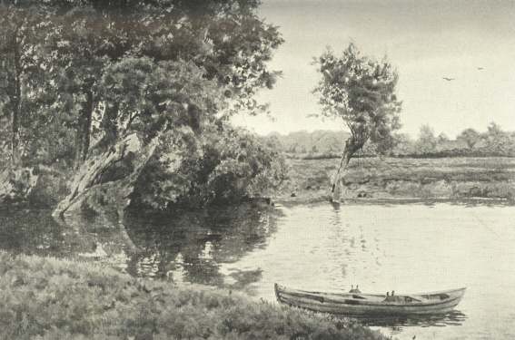 The Ouse at Houghton Mill, Hunts.  (From a Water Colour by
Fraser at &lsquo;The Pines.&rsquo;)