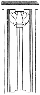 Fig. 10.&mdash;Pier Decoration from the Tombs of
Sauiet-el-Meytin.