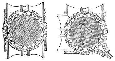 Fig. 162.&mdash;Plan of the Normal Ionic Capital.