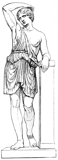 Fig. 217.&mdash;Amazon, after Polycleitos.