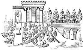 Fig. 57.&mdash;Relief from the Northern Palace of Coyundjic.