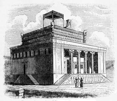 Fig. 77.&mdash;Restoration of the Palace of Darius,
Persepolis.