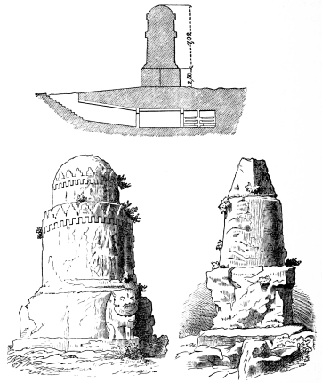 Fig. 95.&mdash;The Monuments El-Meghazil of Amrith.