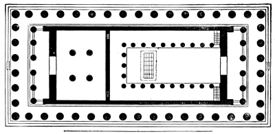 Fig. 157.&mdash;Plan of the Parthenon.