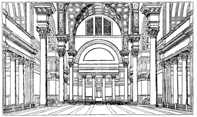Fig. 278.&mdash;Chief Hall of the Baths of Caracalla.
