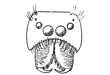 Fig. 118. Front of
head of Phidippus mystaceus.