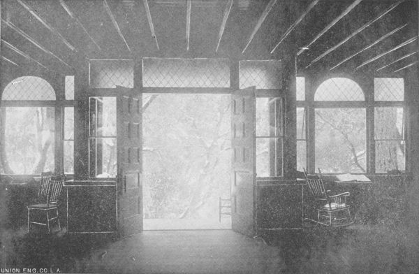 Looking Through Open Door of Alpine Tavern, Mount
Lowe.