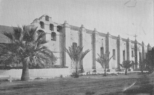 Mission San Gabriel, Reached by the Pacific Electric
Railway.
