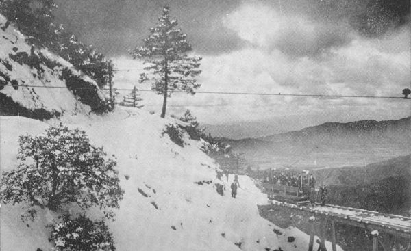 Gut Heil Loop, Mount Lowe Railway, Looking from Winter
to Summer.