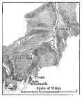 Fig. 139&mdash;Glacial features on the eastern slopes of the
Cordillera Vilcapampa.