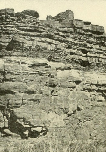 House Ruins on Cliff
of Glen Canyon.