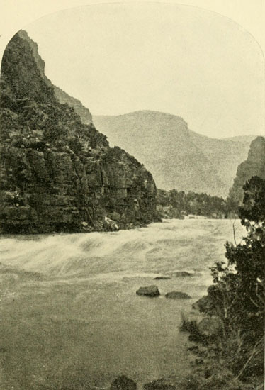 The Canyon of
Lodore&mdash;Upper Part of Disaster Falls.