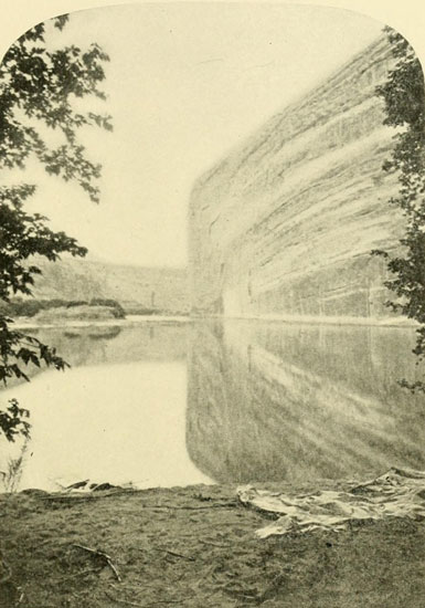 Echo Rock on Right,
from which Echo Park Takes its Name.