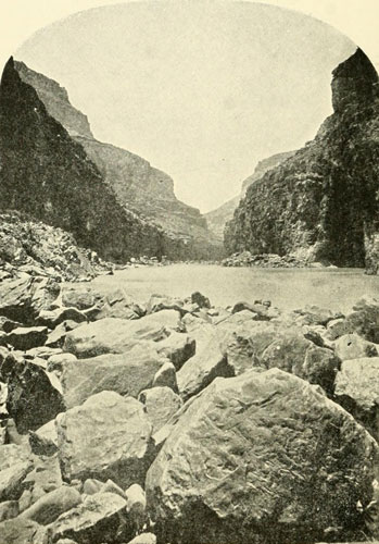 In Marble Canyon,
about Midway between Paria and Little Colorado.