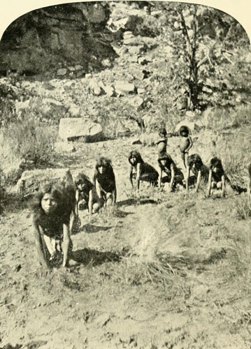 Kaibab Pai Ute Boys
Playing a Game of Wolf and Deer.