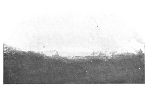 Fig. 18.  The cloud banks of a thunder storm on the horizon.