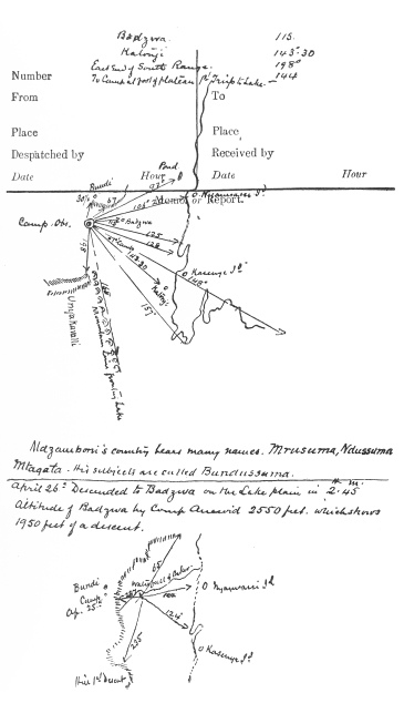 A PAGE FROM MR. STANLEY’S NOTE-BOOK. A PAGE FROM MR. STANLEY’S NOTE-BOOK.