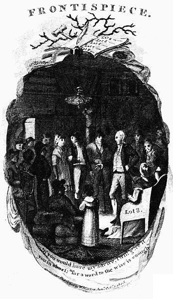 Frontispiece: 'If you would have my advice, I will give it
you in short; "for a word to the wise is enough." Published by W. Darton, Junr. Octr. 1, 1805.
