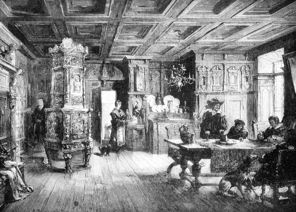 Interior of the Manor House at W�lflingen, Near Winterthur.