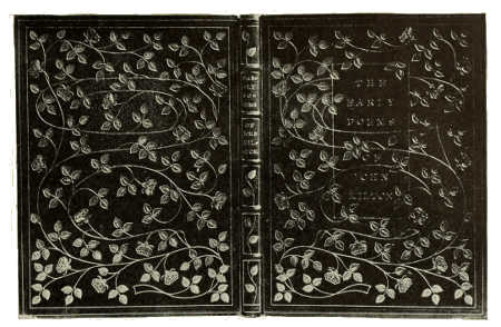 BOOKBINDING IN MAUVE MOROCCO, WITH INLAY AND GOLD
TOOLING. BY HON. NORAH HEWITT
