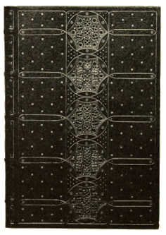 BOOKBINDING IN BLUE MOROCCO, WITH INLAY AND GOLD
TOOLING. BY PAUL KERSTEN