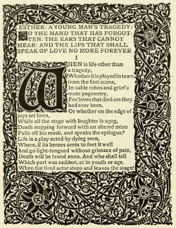 BORDER AND INITIAL LETTERS DESIGNED BY BERTRAM GROSVENOR
GOODHUE FOR “ESTHER” (COPELAND AND DAY)