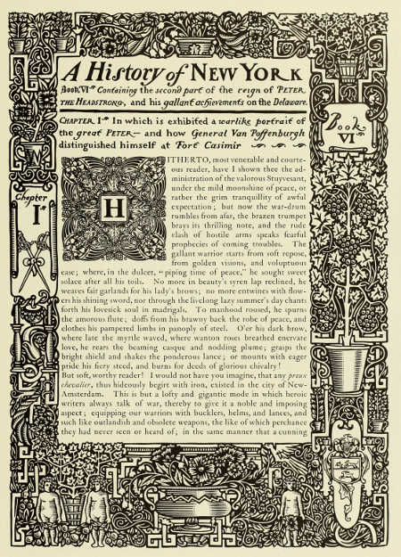 BORDER AND INITIAL LETTER DESIGNED BY WILL BRADLEY. FROM
“THE CAMPBELL BOOK”