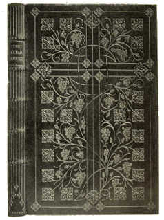 BOOKBINDING IN BLUE LEVANT MOROCCO, WITH INLAY AND
GOLD TOOLING DESIGNED BY T. TURBAYNE, EXECUTED BY J. GREEN (OXFORD
UNIVERSITY PRESS)