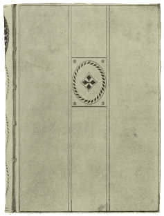 BOOKBINDING IN VELLUM, WITH GILT ORNAMENTATION. DESIGNED
BY PROF. HUGO STEINER-PRAG, EXECUTED BY HÜBEL AND DENCK