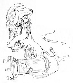 the lion, escaped from his cage
