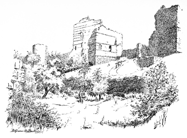 The Palace of the Porphyrogenitus, from the Fosse.

This is the Palace of the Porphyrogenitus, of him born in the
Purple.
