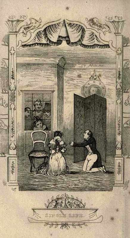 Frontispiece Frontispiece showing Pinkey proposing to Miss Skylark