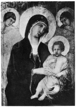 Madonna and Child.

Detail from Duccio’s Altarpiece.