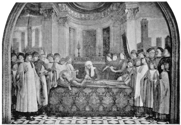 Alinari, Florence

THE FUNERAL OF SANTA FINA

(Domenico Ghirlandaio)