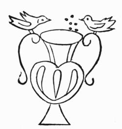 Illustration: Fig. 44.&mdash;Doves and Vase.