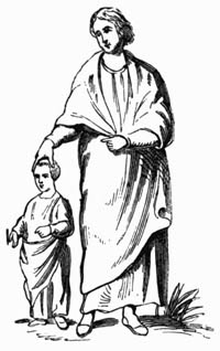 Illustration: Figure 97.&mdash;Our Lord blessing a little Child.