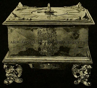 Large Brass Table Clock, Dutch, Seventeenth Century,
Newsom, London, 1565