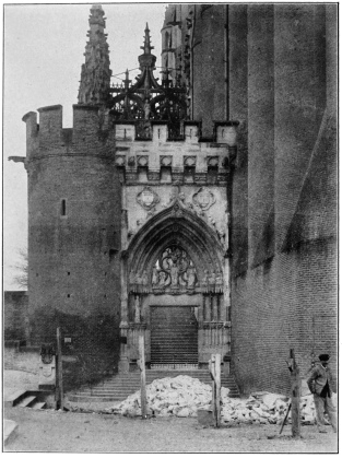 CATHEDRAL AT ALBI (TARN), FRANCE, OUTER GATE LEADING TO
SOUTH PORCH.