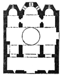 Plan of Church of S. Theodore, Athens. Scale about 25
feet to one inch.