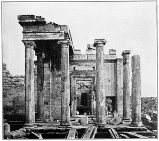 ERECHTHEUM, ATHENS, FROM THE NORTH, SHOWING NORTH
PORTICO.