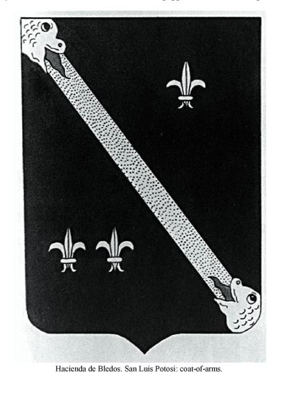 Hacienda de Bledos, San Luis Potos�: coat-of-arms.